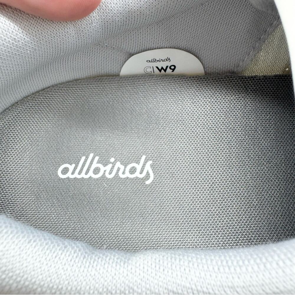 Allbirds Women's Courier Sneaker In Blizzard/Light Grey Size 9 Athleisure Sporty - Picture 11 of 12
